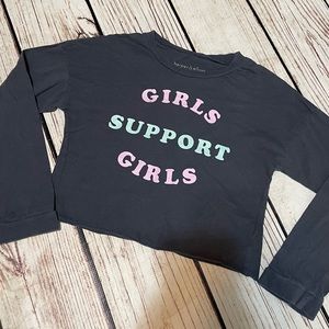 New without tag size L girls graphic crop tee Harper & Elliott